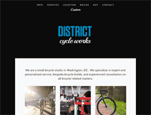 Tablet Screenshot of districtcycleworks.com
